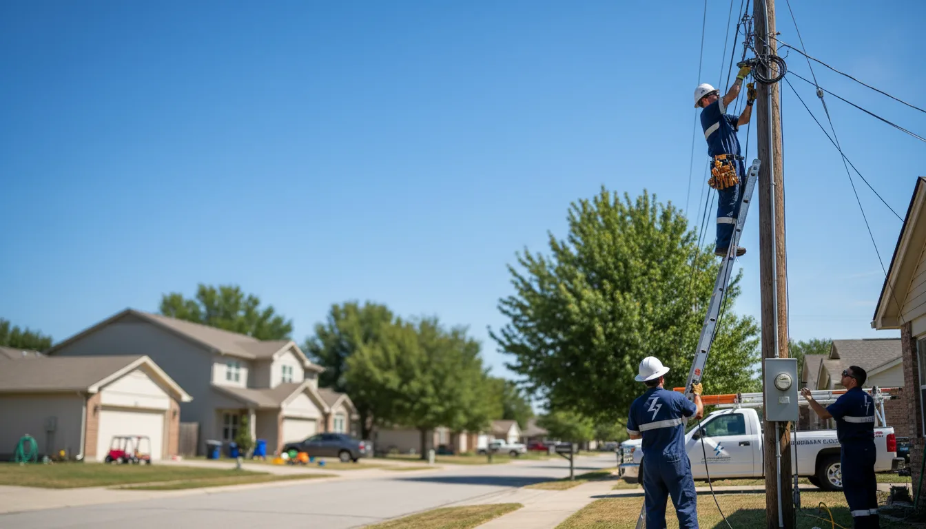 Residential electrician providing installation services in Gatewood, MO